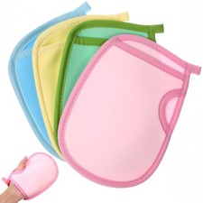 4 Pcs Bath Gloves for Shower Exfoliating Mitts Soft Body Cleaning Mitten