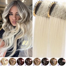 Clearance Clip In Hair Extensions 100 Real Human Hair Extensions Weft Blonde US