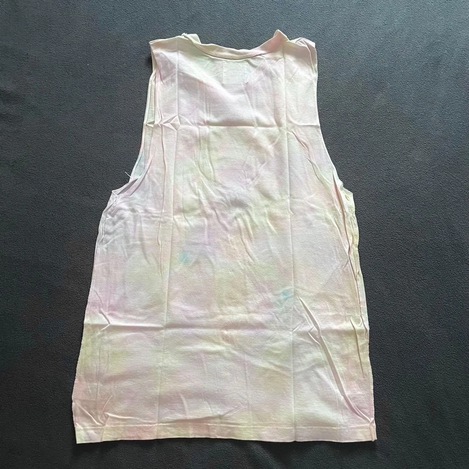 Camiseta sin mangas UNIF rara colorida personaje Y2K arco iris gráfico vintage linda auténtica #0688 Foto 3 de 4