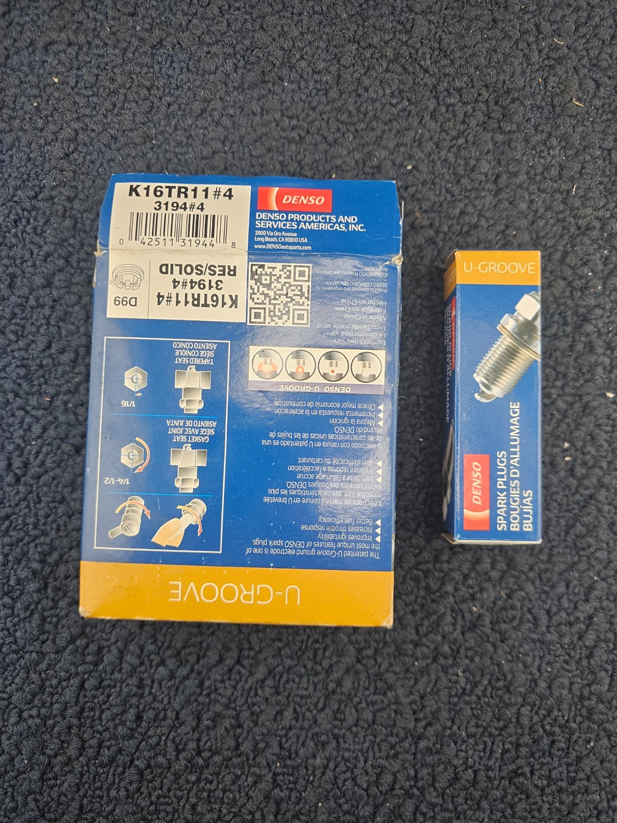 QTY 4 Denso K16TR11 3194 U-Groove Spark Plug For Lexus GS300 SC300 1998-2000