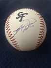 JEFF KENT SIGNED AUTOGRAPHED HOF 26 OML  GIANTS CITY CONNECT BASEBALL JSA COA