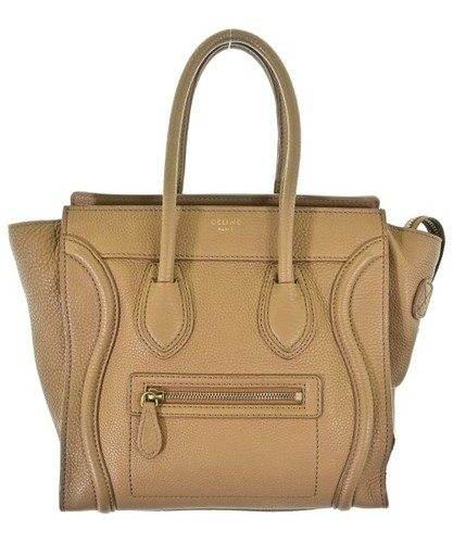 CELINE Luggage Micro Shopper Tote Bag Brown Dust Bag Included