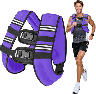 6Lb/8Lb/12Lb/16Lb/20Lb Weighted Vest Woman Men with Reflective Stripe, Chest Siz