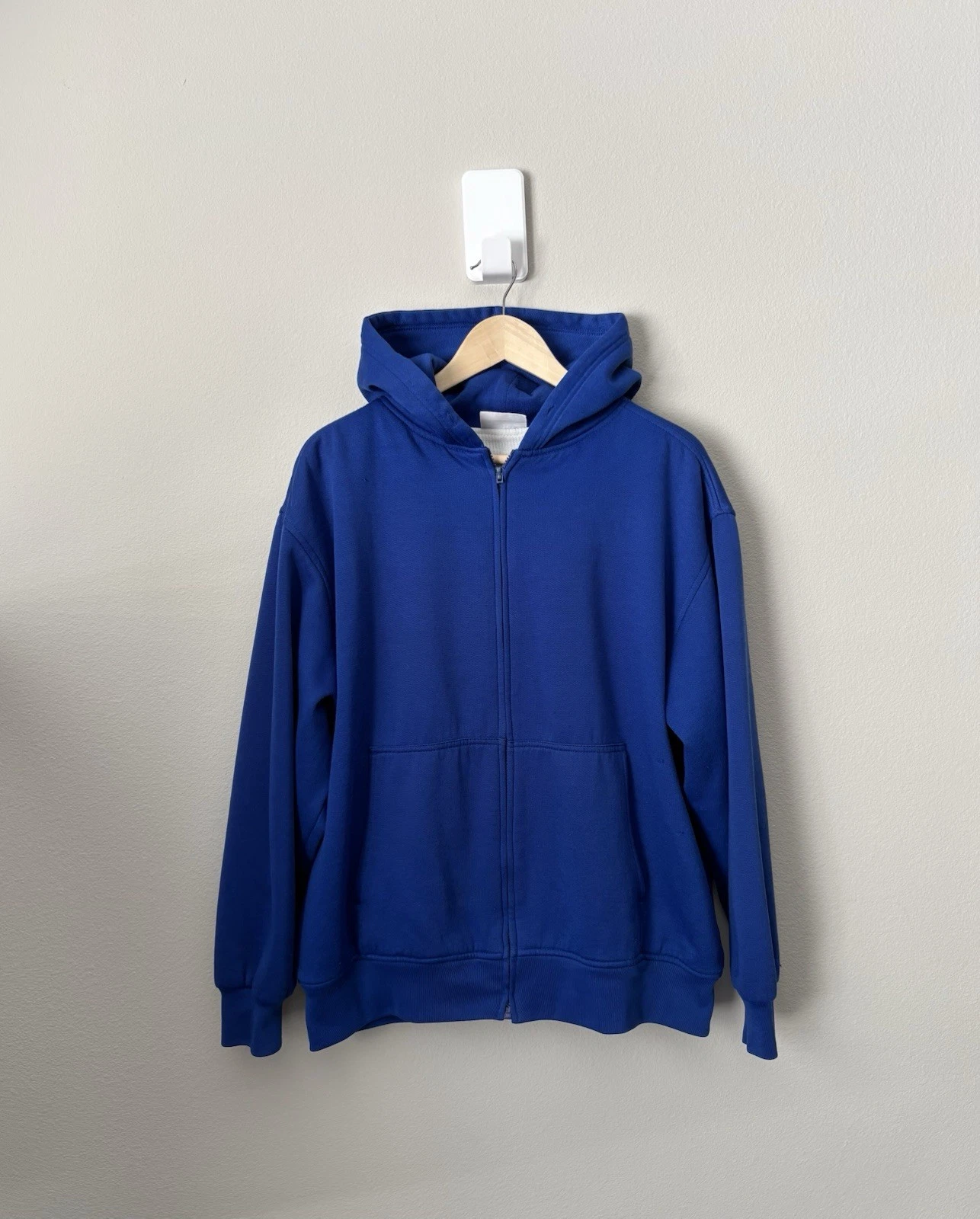 Vintage Royal blue Thermal Lined Blue Full Zip Hoodie Size XL
Opens in a new window or tab