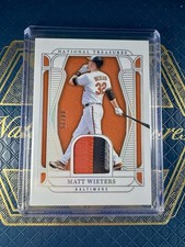 Matt Wieters 2025 Panini National Treasures Tri Color Patch Orioles /25