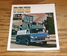 Original 1966 Ford Econoline Van Supervan Pickup Sales Brochure 66