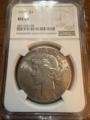 1928 Peace Dollar NGC MS61  🔥Key Date 360,649 Minted🔥