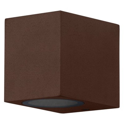 OSRAM Außenwandleuchte, Rust, GU10, IP44, Aluminium, Glas