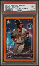 Colton Cowser 2022 Bowman Platinum Precious Elements Orange 1/25 POP2 | 0 Higher