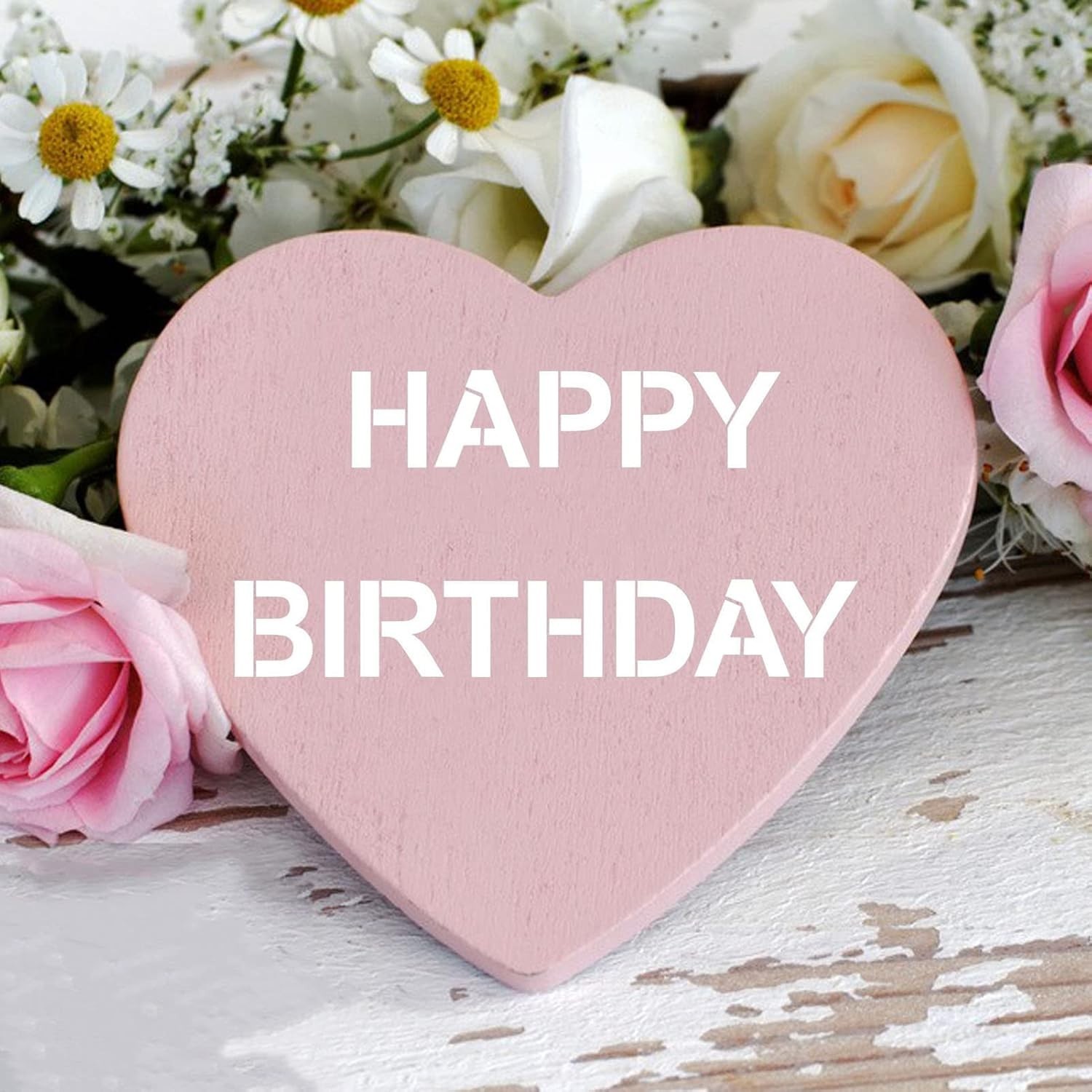 6 Inch Letter Stencils and Numbers, 36 Pcs Alphabet Art Craft Stencils, Reusa...