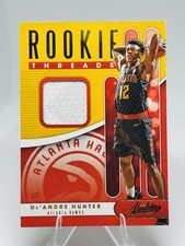 2019 Panini Absolute Memorabilia Rookie Threads De'Andre Hunter #RT-DAH
