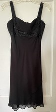 S.L. Fashions Petite Little Black Cocktail Dress Sleeveless Size 8P
