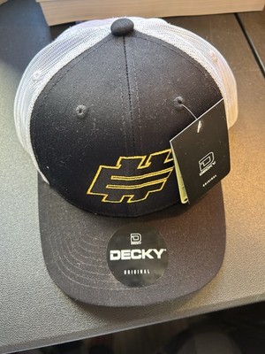 New With Tags Eric Emanuel Decky Hat EE 6 Panel Structured Snapback Black White