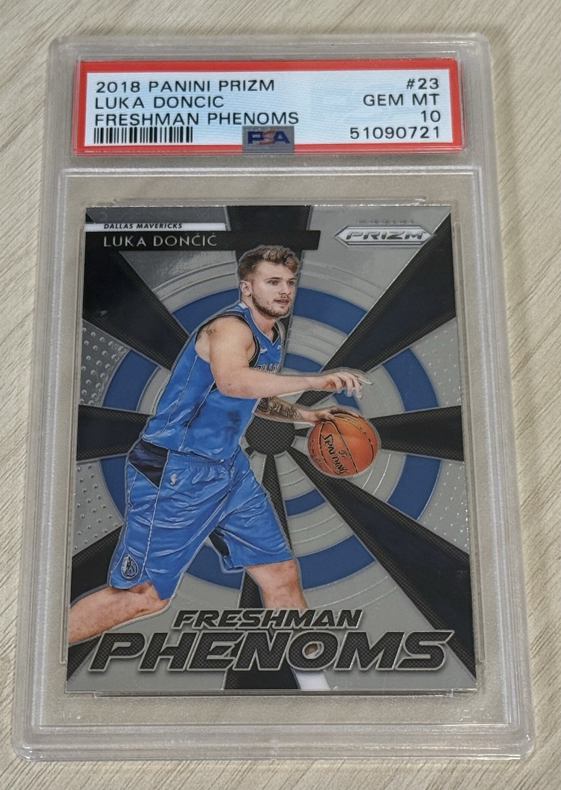 2018-19 Panini Prizm Luka Doncic Freshman Phenoms #23 (RC) PSA 10 GEM MT