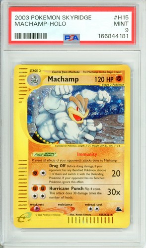 Pokemon Graded: Machamp H15/H32 Skyridge (2003) Holo PSA 9