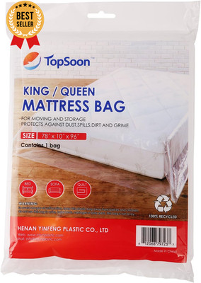 Mattress Bag for Storage Mattress Disposal Bag King/Queen Size Clear