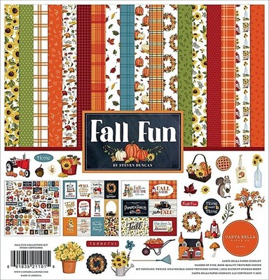 Carta Bella 12'' x 12'' Fall Fun Double-Sided Collection Kit and Sticker Sheet