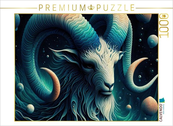 Calvendo Puzzle Capricorn In Spiral Armor | 1000 Pieces, Finished Size 25.2 × 18-image