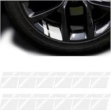 12PCS Reflective Wheel Rim Stripes Decal for 18-21 Inch Tires, Un Color: White