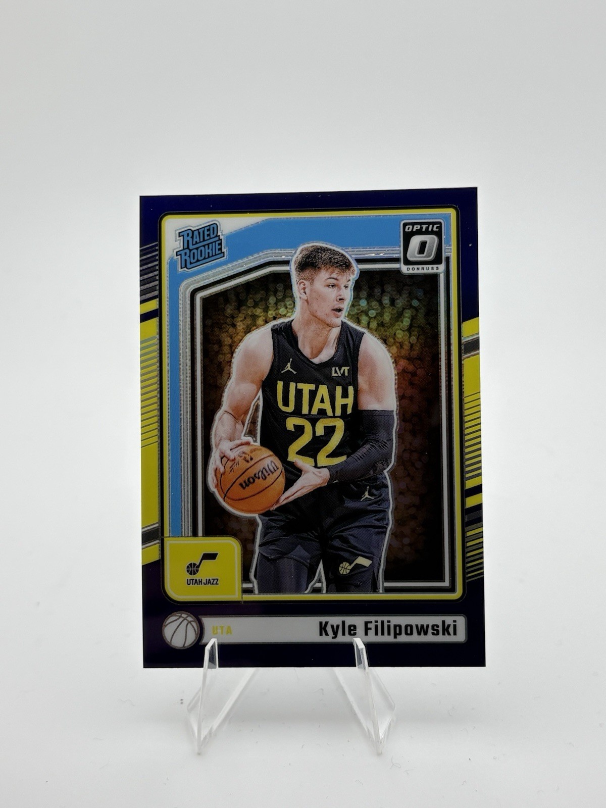 2024-25 Donruss Optic Basketball Kyle Filipowski Purple Rated Rookie #300 Prizm