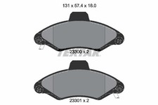 Bremsbelagsatz Scheibenbremse Vorderachse für FORD ESCORT VI Cabriolet