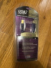Belkin USB2 Hi-Speed Printer Cable Gold Plated 24k Gold Series 6 New Old Stock