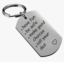 Gift from Dad, Awesome Christmas Or Birthday Gift For Daughter Son, Keychain