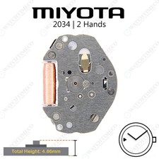 Genuine Miyota 2034 Watch Movement Japan 2 Hands