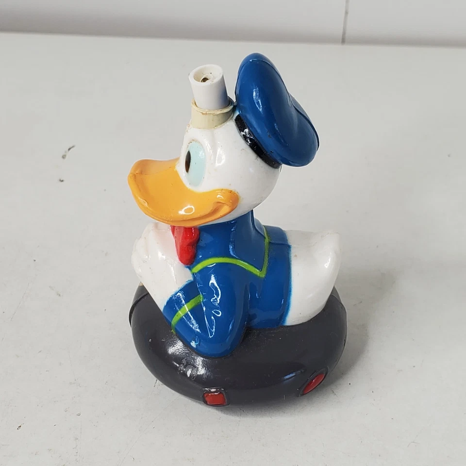 De colección 1997 Zebco Donald Duck Catch 'Em caña de pescar Bobber 3D plástico bill azul Foto 3 de 4