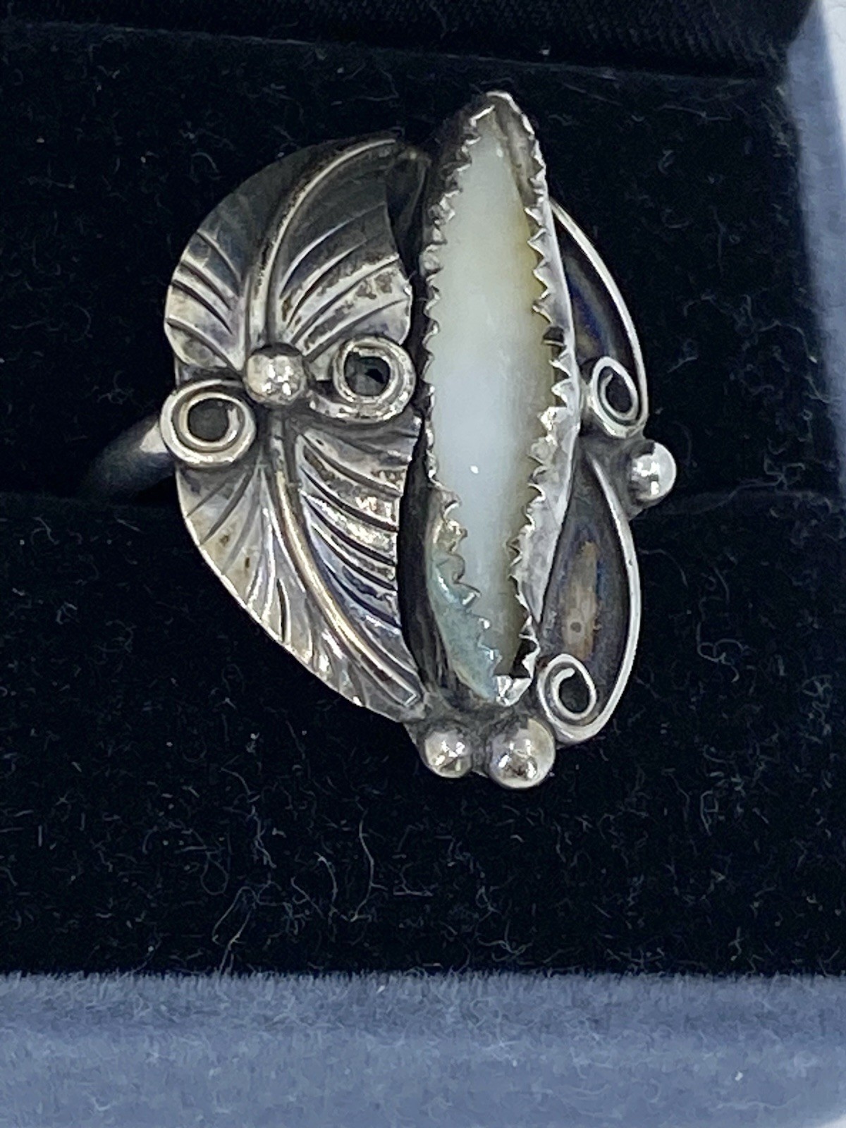 Native American Zuni Patsy Allopowa Sterling Silv… - image 2