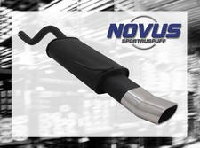 NOVUS Sportauspuff Gruppe N ESD 135 x 75mm Renn-Look für RENAULT CLIO 2 Typ B
