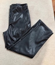 Faux leather pants