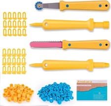 Kids Cardboard Tool Set, 232-Piece STEM Building Kit with Safe Wooden Cutter,...