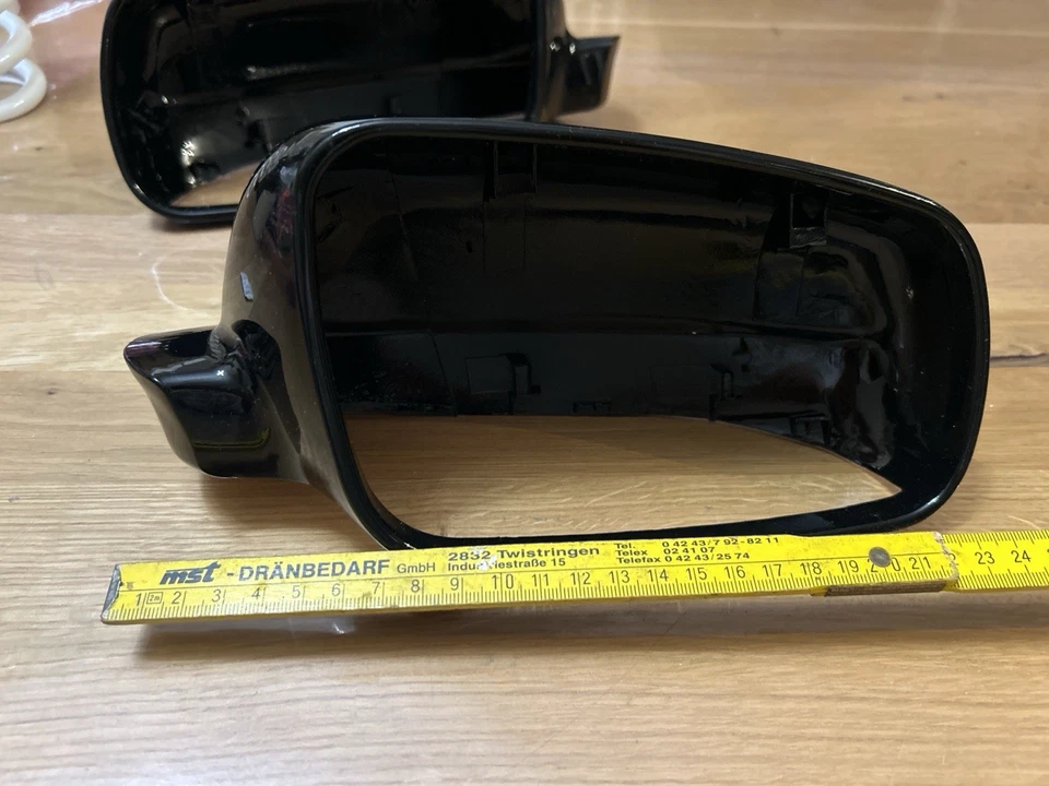 Spiegelkappen lackiert schwarz für Golf 5 6 Passat B6 Leon Octavia – Paar - Bild 2 von 4