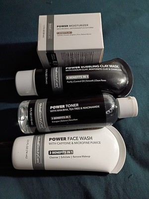 Global Beauty Care 4 Piece Skin Care Set! Moisturizer ClayMask Toner & Face Wash