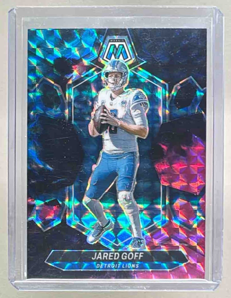 Jared Goff 2024 Panini Mosaic #71 Choice Nebula Prizm 1/1