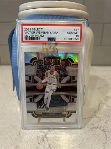 2023-24 Panini Select - Concourse Victor Wembanyama #87 Silver Prizm (RC) PSA 10