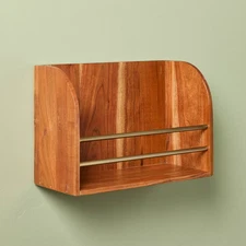 Vinyl Wall Hanging Storage Wood - Hearth & Hand with Magnolia