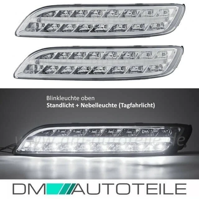 SATZ Porsche 911 997 Led Blinker + Tagfahrlicht Klar Chrom Facelift Design 04-08 - Bild 2 von 4