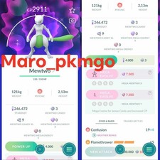 Pokemon Shiny Mewtwo - P T C Mi'ni GO - Read Description