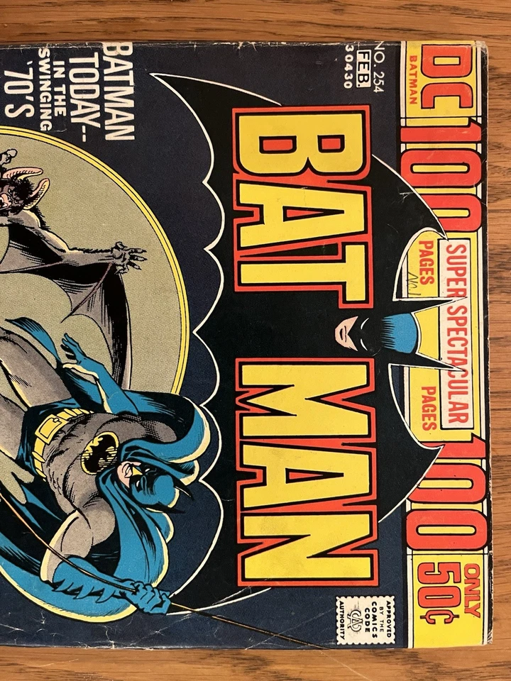 Batman #254 Neal Adams Man-Bat Cover Super Spectacular 100 page DC Comics 1974 - Image 2 of 4