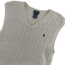 Polo Ralph Lauren Kids Cream Cable Knit Sweat...