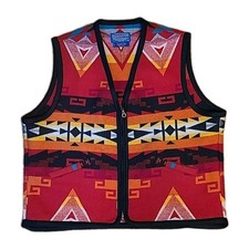 Rare VTG Pendleton High Grade Western Wear Wool Vest XL Southwestern Aztec USA