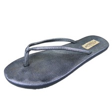 Flojos Cami Women's 9 Black Textured Flip Flop Sandals Lightweight