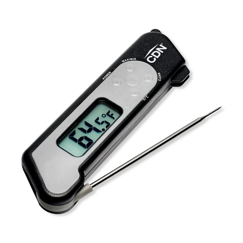 CDN TCT572BK Black Folding Thermocouple Thermometer