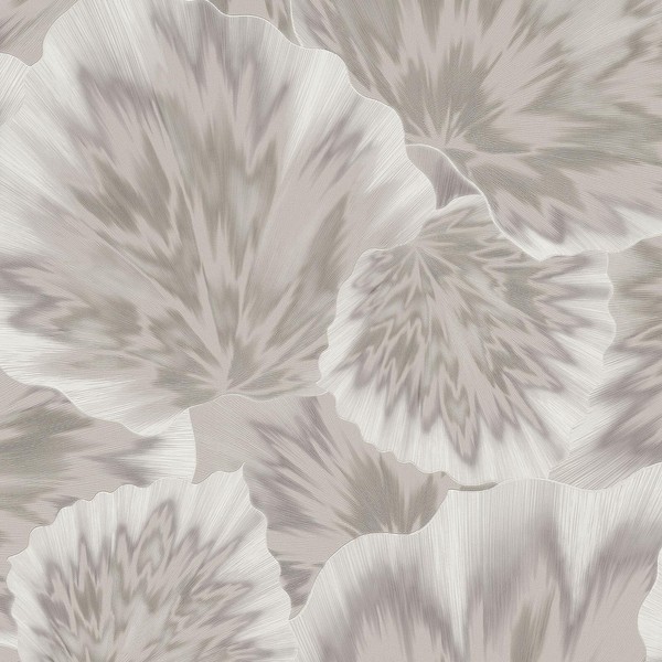 Bliss Blumenmuster Strukturierte Taupe 3D Effekt Blatt Erismann-image