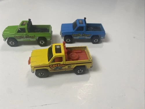 Vintage 1970s Hot Wheels Blackwall Lot Of Three Trucks Bywayman And Speedy