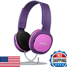 Philips Kids Headphones Wired On-Ear, Volume Limited 85dB, Stereo Sound, Comfort