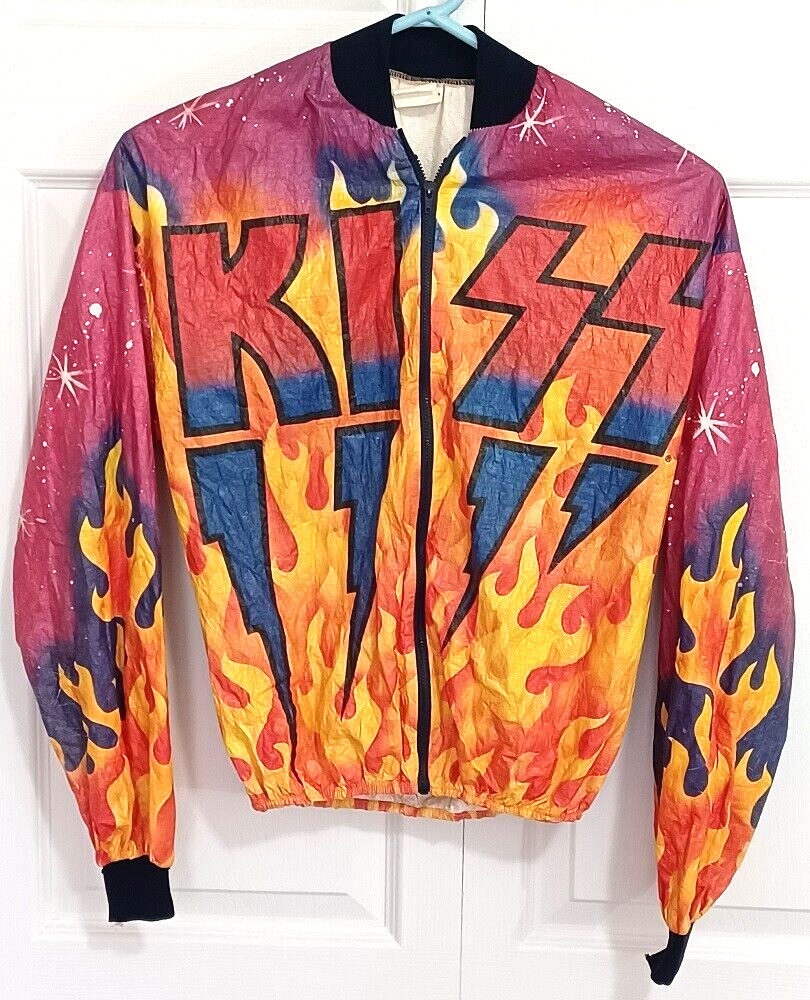 KISS Original Large Youth 1978 Tyvek Jacket with Cuffs Ace Frehley