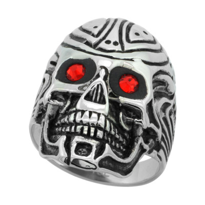 Punk Teschio Anello Per Gli Uomini Ragazzo 316L In Acciaio Inox Biker Teschio Anello Moda Hip Hop Rock Gioielli Regalo